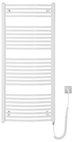 Radiator portprosop electric pentru baie Aqualine ORBIT-E 600W/230V 132 cm alb rotund