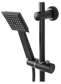 REA-P0636 - Set de duș BRAVO, negru mat