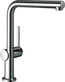 Baterie chiuveta bucatarie crom cu dus extractibil Hansgrohe Talis M54 72809000 Crom lucios