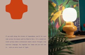 Veioza din ceramica design italian realizata manual Copacabana