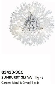 Aplica de perete design deosebit din margele din sticla Sunburst 3Lt