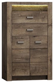 Comodă Nadenas N6 (Arin închis) (cu iluminat LED). 1103658