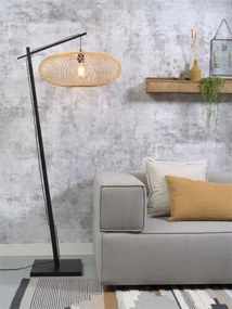 Lampadar eco din bambus Cango negru/ natur, 60x25cm