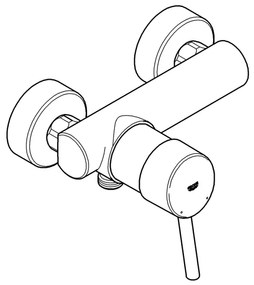 GROHE 32210001 - Baterie de duș Concetto DN 15, crom lucios