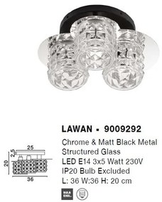 Plafoniera design decorativ modern LAWAN