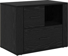 vidaXL Dulap de noapte Stejar Negru 35 x 60 x 50 cm Lemn compozit