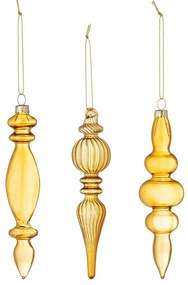 Ornamente de Crăciun 3 buc. din sticlă ø 4 cm Auralia – Bloomingville