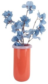 Vază portocalie din sticlă (înălțime 25 cm) Plegado – PT LIVING