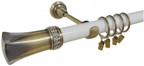Galerie simpla PLUTON CRYSTAL /25 - alb/aur antic (Alege marime: 180 cm)
