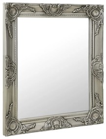 vidaXL Oglindă de perete în stil baroc, argintiu, 50 x 60 cm