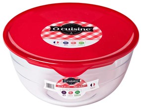 Bol termorezistent cu capac din plastic 17cm, 1L, Ocuisine