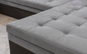 Colțar lemn masiv Formă U Extensibil Damasc 340x190cm Personalizabil