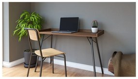 Birou cu aspect de lemn de nuc 52x115 cm Rayburn - Woodman