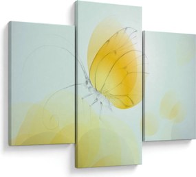 Tablou - Fluturele galben (90x60 cm)