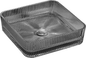 Mexen Nira chiuvetă de sticlă deasupra blatului 39 x 39 cm, neagră - 24203970