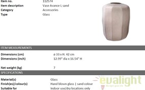 Vaza design elegant Avance L diam.33cm 112574 HZ