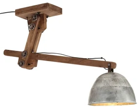 vidaXL Lampă de tavan 25 W, argintiu vintage, 105x30x65-108 cm, E27