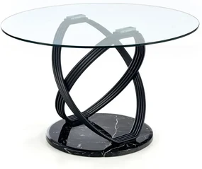 Masa de bucaterie Optico, transparenta/neagra