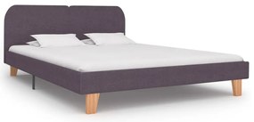 vidaXL Cadru de pat, gri taupe, 180 x 200 cm, material textil
