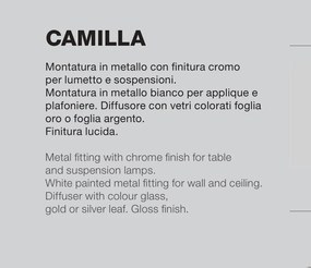 Lustra aplicata CAMILLA cu foita aurie sau argintie