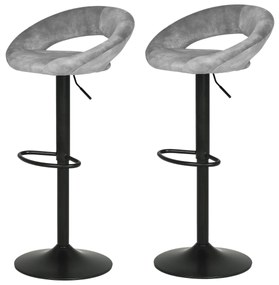 Set de scaune de bar AUB-822 GREY4, 2 buc.