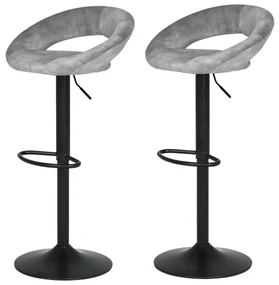 Set de scaune de bar AUB-822 GREY4, 2 buc.