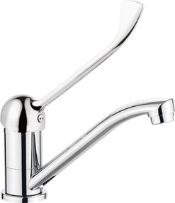 Boro Baterie pentru chiuvetă, cu pipă pivotantă - cu mâner Clinic Finisaj: Crom BMO_026C