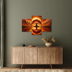 Tablou – Arbore în soare sângeriu (90x60 cm)