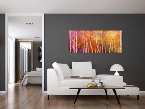 Tablou - Pădurea colorată (120x50 cm)