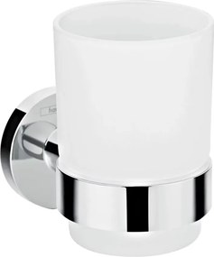 Suport periute de dinti Hansgrohe Logis Universal alb - crom