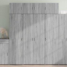 vidaXL Dulap înalt, gri sonoma, 80x42,5x185 cm, lemn prelucrat
