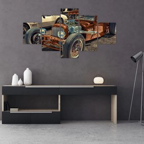 Tablou cu mașina maro (125x70 cm), în 40 de alte dimensiuni noi
