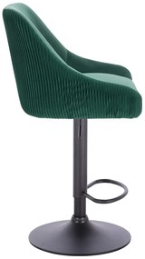 HR920W Scaun Verde din Catifea cu Bază Neagră