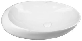 Lavoar pe blat, Fluminia, Egg Maxi, oval, 66 x 46 cm, alb