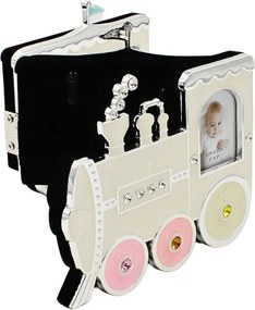 Ramă Foto Copii AZAY Tip Tren, 5x5 cm, Ramă Foto Multiplu Bebe, Decor Cameră Copil, Cadou Nou-Născut, Cutie Cadou Inclusă