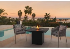 Șemineu de exterior pe gaz Planika Square Table GAS 79,7x90 cm 10kW