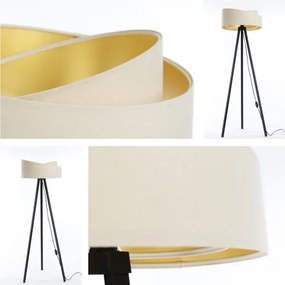 Lampă de podea GALAXY 1xE27/60W/230V crem/wenge