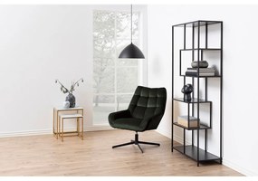 Fotoliu verde pivotant cu tapițerie din catifea Paris – Actona