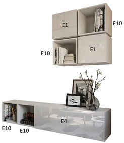 Mobilier living Berny 43 (alb + alb lucios). 1041461