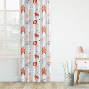 Goldea draperie pentru copii din 100% bumbac - lumea animalelor 180x150 cm