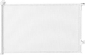 PawHut Barieră de protecție pentru scări Poartă de protecție pentru uși Extensibilă 0-140 cm cu operare cu o singură mână pentru animale de companie pentru scări uși Alb | Aosom Romania