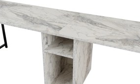 Birou Twin Freesia Marble and Black