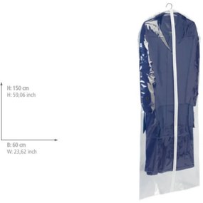 Husă transparentă haine Wenko Transparent, 150 x 60 cm