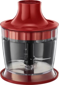 Resigilat: Blender, tocator si mixer 3in1 Russell Hobbs Desire 24700-56, 500W, 2 viteze + Puls, Tel, Tocator, Pahar Gradat, Functie pulse, Rosu