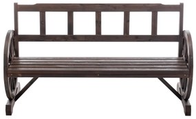 Bancă de grădină, maro, SABA TYPE 2, M