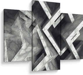 Tablou cu cuburi abstracte (90x60 cm)