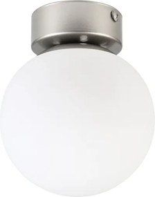 Plafonieră ELIAS 1xE14/5W/230V Ø 13 cm crom mat/alb