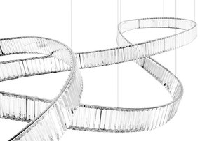 Lustra LED XXL moderna design deosebit CHARMES 380 crom