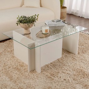 Măsuță de cafea Vetrino Wooden White