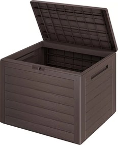 Cutie de depozitare WOODEBOX, 190L, 78x44x55cm, maro închis Prosperplast
